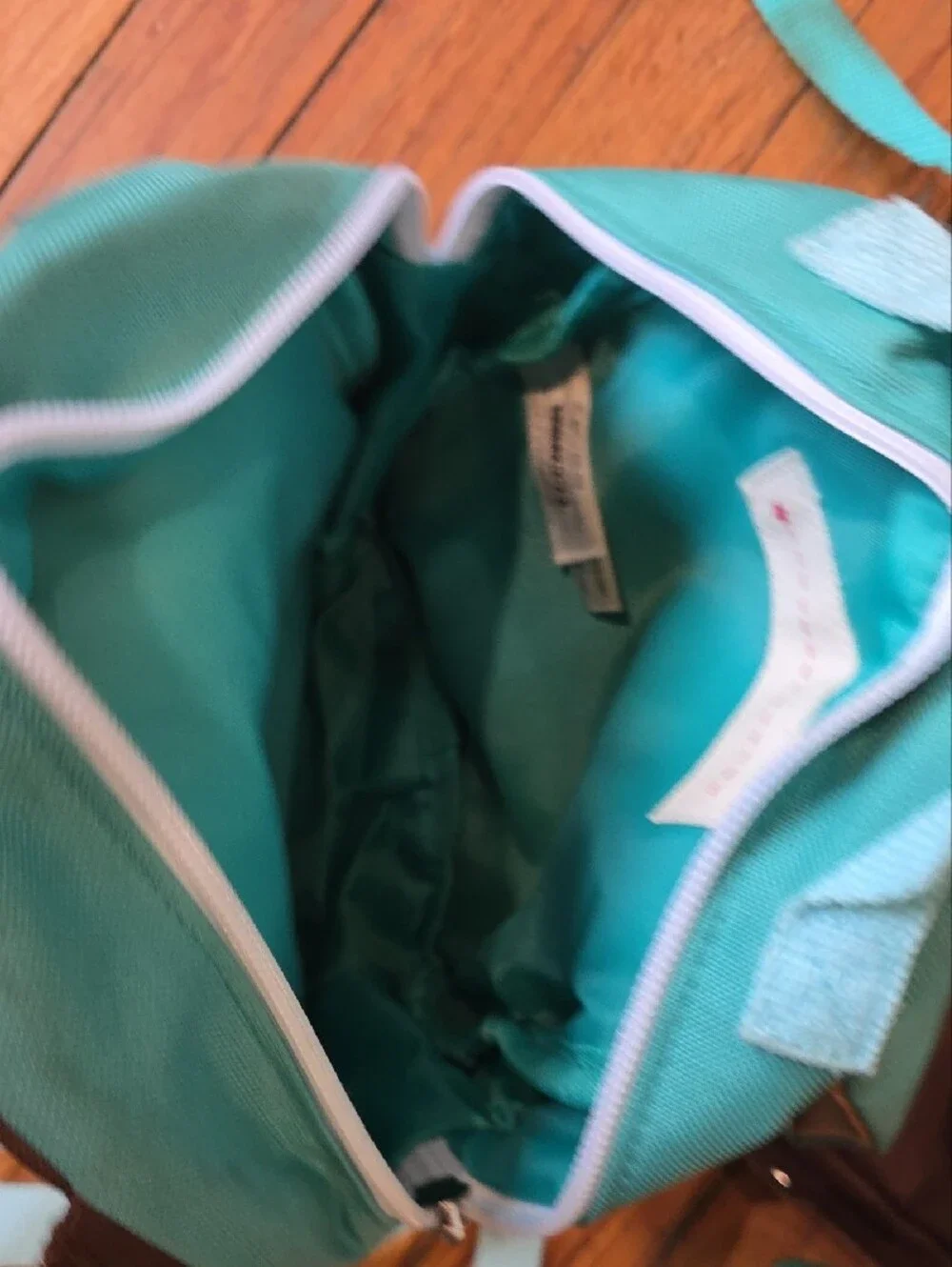 Skip Hop Teal, Brown & Tan Puppy Backpack with Matching Baby Bag Includes Both